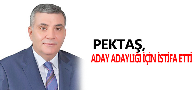 PEKTAŞ, ADAY ADAYLIĞI İÇİN İSTİFA ETTİ