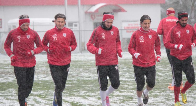 Samsunspor'da Kayserispor maçı hazırlıkları