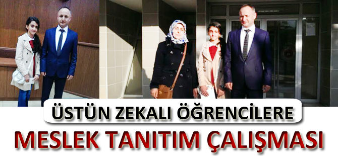 ÜSTÜN ZEKALI ÖĞRENCİLERE MESLEK TANITIM ÇALIŞMASI