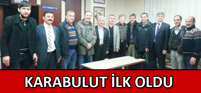 KARABULUT İLK OLDU