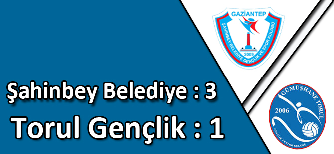 Şahinbey Belediye: 3 Torul gençlik :1