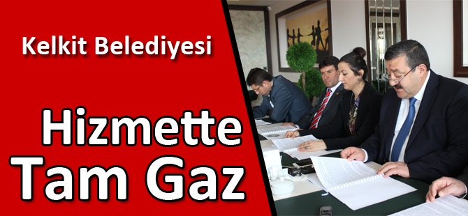 Kelkit Belediyesi Hizmette Tam Gaz