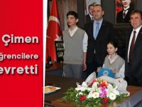 Başkan Çimen görevini öğrencilere devretti
