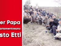 Köylüler Papa ve Avrupa Parlamentosunu protesto etti