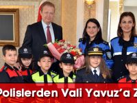 Minik Polislerden Vali Yavuz’a Ziyaret