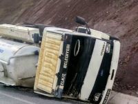 PÖSKE DAĞINDA TRAFİK KAZASI: 1 YARALI