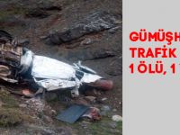 GÜMÜŞHANE’DE TRAFİK KAZASI: 1 ÖLÜ, 1 YARALI