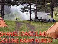 GÜMÜŞHANELİ DAĞCILAR LİMNİ GÖLÜNE KAMP KURDU