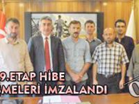 9.ETAP HİBE SÖZLEŞMELERİ İMZALANDI