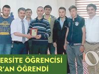 51 ÜNİVERSİTE ÖĞRENCİSİ KUR’AN ÖĞRENDİ