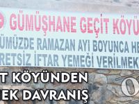 GEÇİT KÖYÜNDEN ÖRNEK DAVRANIŞ