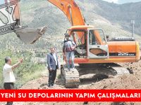 YENİ SU DEPOLARININ YAPIM ÇALIŞMALARINA BAŞLANDI