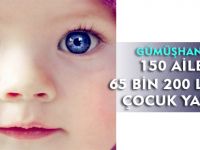 GÜMÜŞHANE’DE 150 AİLEYE 65 BİN 200 LİRALIK ÇOCUK YARDIMI YAPILDI
