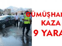 GÜMÜŞHANE'DE KAZA: 9 YARALI