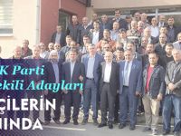 AK PARTİ MİLLETVEKİLİ ADAYLARI EMEKÇİLERİN YANINDA