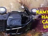 KAMYONET HARŞİT ÇAYINA UÇTU