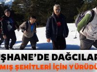 GÜMÜŞHANE’DE DAĞCILAR SARIKAMIŞ ŞEHİTLERİ İÇİN YÜRÜDÜ