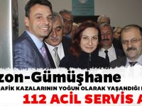 Trabzon-Gümüşhane ARASINDA TRAFİK KAZALARININ YOĞUN OLARAK YAŞANDIĞI ESİROĞLU'NA 112 ACİL SERVİS AÇILDI