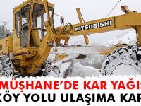 126 KÖY YOLU ULAŞIMA KAPANDI