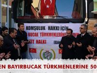 KELKİT’TEN BAYIRBUCAK TÜRKMENLERİNE 50 TON UN