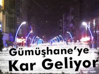 Gümüşhane’ye Kar Geliyor
