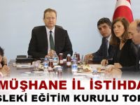 GÜMÜŞHANE İL İSTİHDAM VE MESLEKİ EĞİTİM KURULU TOPLANDI