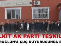 KELKİT AK PARTİ TEŞKİLATI KILIÇTAROĞLUNA SUÇ DUYURUSUNDA BULUNDU