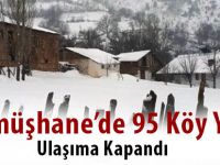 Gümüşhane’de 95 Köy Yolu Ulaşıma Kapandı