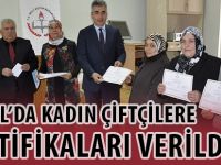 TORUL’DA KADIN ÇİFTÇİLERE SERTİFİKALARI VERİLDİ