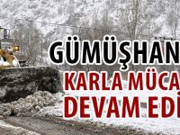 GÜMÜŞHANE BELEDİYESİ'NİN KARLA MÜCADELE ÇALIŞMALARI DEVAM EDİYOR