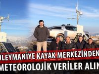 SÜLEYMANİYE KAYAK MERKEZİNDEN İLK METEOROLOJİK VERİLER ALINDI