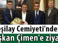 Yeşilay Cemiyeti'nden Başkan Çimen'e ziyaret