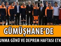 GÜMÜŞHANE’DE SİVİL SAVUNMA GÜNÜ VE DEPREM HAFTASI ETKİNLİKLERİ