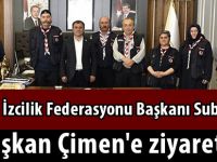 Türkiye İzcilik Federasyonu Başkanı Subaşı'dan Başkan Çimen'e ziyaret