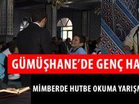 GÜMÜŞHANE’DE GENÇ HATİPLER MİMBERDE HUTBE OKUMA YARIŞMASI YAPILDI