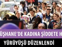 GÜMÜŞHANE’DE KADINA ŞİDDETE HAYIR YÜRÜYÜŞÜ DÜZENLENDİ