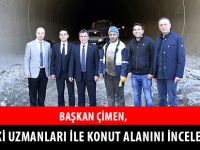 BAŞKAN ÇİMEN, TOKİ UZMANLARI İLE KONUT ALANINI İNCELEDİ