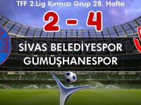 SİVAS BELEDİYESPOR 2 - GÜMÜŞHANESPOR 4