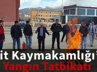 Kelkit Kaymakamlığı’nda Yangın Tatbikatı