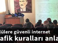 Yükümlülere güvenli internet ve trafik kuralları anlatıldı