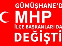 GÜMÜŞHANE’DE MHP İLÇE BAŞKANLARI DA DEĞİŞTİ