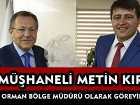 GÜMÜŞHANELİ METİN KIRCI  BALIKESİR ORMAN BÖLGE MÜDÜRÜ OLARAK GÖREVİNE BAŞLADI