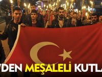 CHP'DEN MEŞALELİ KUTLAMA
