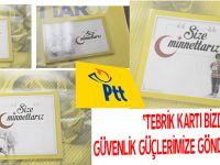 ‘TEBRİK KARTI BİZDEN, GÜVENLİK GÜÇLERİMİZE GÖNDERMEK SİZDEN’