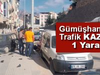 Gümüşhane’de 5 aracın karıştığı kaza: 1 yaralı