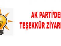 AK PARTİ’DEN TEŞEKKÜR ZİYARETLERİ