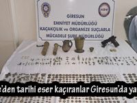 Gümüşhane’den tarihi eser kaçıranlar Giresun’da yakalandı