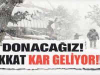 Dikkat! Yoğun kar yağışı uyarısı