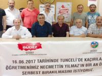 STK'LARDAN NECMETTİN ÖĞRETMEN ÇAĞRISI