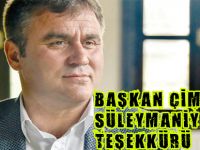 Başkan Çimen’den Süleymaniye teşekkürü